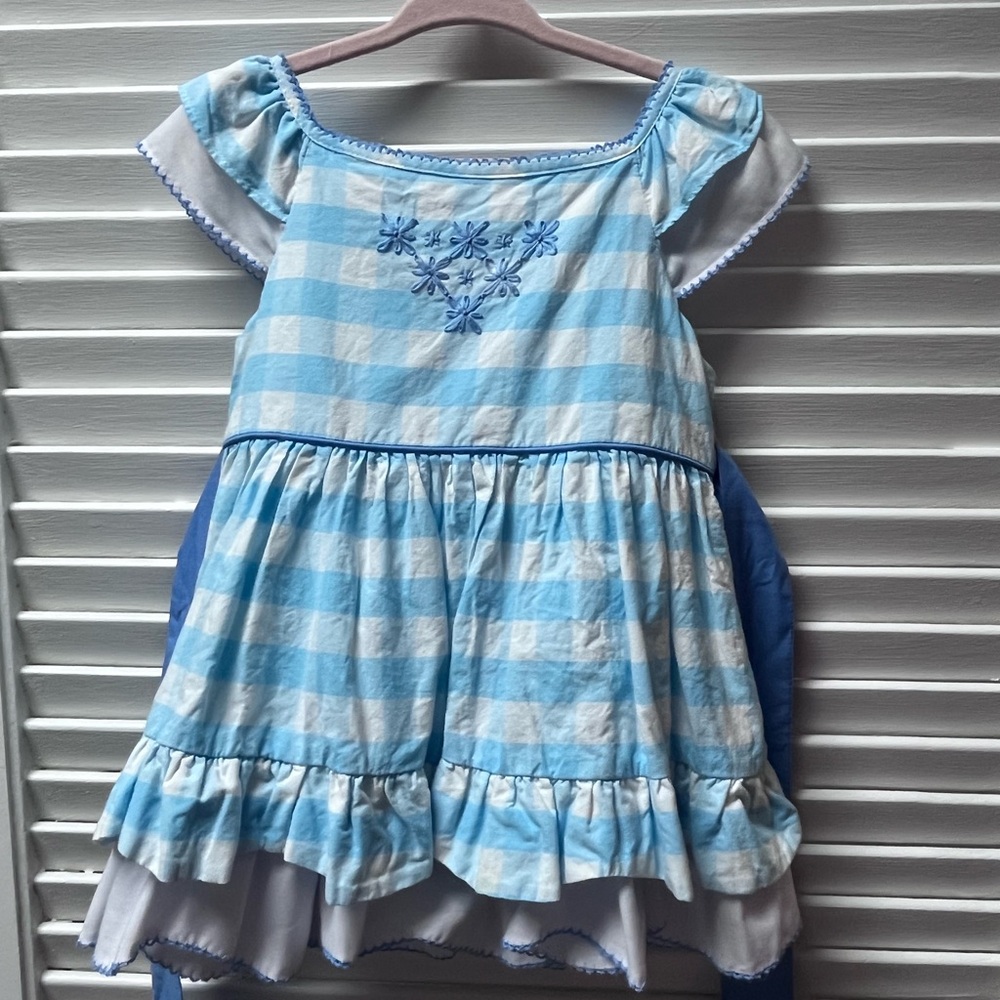 Well Dressed Wolf Blue and White Dress